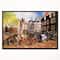 Designart - Amsterdam City Artwork - Landscape Framed Canvas Art Print